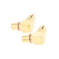 thumbnail image 1 of Adaptador RCA macho a hembra premium Strade Fareast Limited conector de ángulo recto 3 piezas, 1 of 7