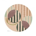 thumbnail image 7 of 14X14 Area Rug, Beige Color, Bedroom, Hallway, Round Carpet, Geometric Wool, Handmade Rugs, 7 of 7