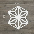 thumbnail image 2 of Ekena Millwork 7 3/8"W x 8 1/2"H x 3/8"T Extra Small Hampton Decorative Fretwork Wall Panels in Architectural Grade PVC, 2 of 9