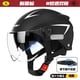 thumbnail image 3 of Casco de motocicleta Protección para vehículos eléctricos Casco de conducción universal para todas las estaciones Casco ligero y transpirable con hebilla rápida, 3 of 5