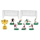 thumbnail image 4 of juego de trofeos en miniatura, mini portería de fútbol, modelo de jugador de fútbol pequeño para casa de muñecas, decoración de fiesta de fútbol, pequeños jugadores de fútbol de plástico, adorno par, 4 of 5