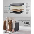 thumbnail image 3 of Otomana SONGMICS Mazie 38 cm Storage de piel sintética, 3 of 6