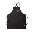 thumbnail image 3 of Waterproof Oil-proof Kitchen Apron, Professional Chef Apron with Pockets, Adjustable Unisex Work Apron for Home Grill BBQ, 3 of 3