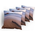 thumbnail image 5 of Ambesonne Nautical Throw Pillow Cover 4 Pack, Shipwreck on Sea Dusk, 16", Multicolor, 5 of 7
