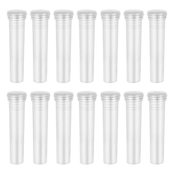 TOXMENT Green Vase Floral 50Pcs Clear Flower Vial Tubes with Caps