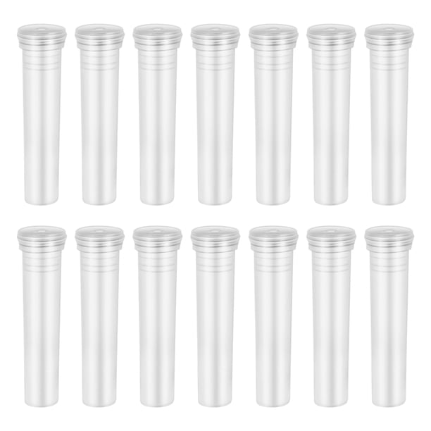 Healifty - 50 unidades de tubos de plástico transparentes para flores nutritivas, recipientes para agua y flores, suministros de floristería