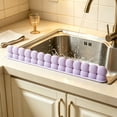 thumbnail image 6 of Silicone Sink Splash Guard Water Barrier with Suction Cups, Keeps Kitchen Counter Dry While Washing Dishes, 6 of 7