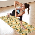 thumbnail image 6 of Yellow Lemon Fruit Mixed Fruits Yellow Pattern Hot Yoga Mat Towel Non Slip for Hot Yoga - Quick-Drying Yoga Mat Cover with 4 Corner Pockets with Travel Bag - Hot Yoga Towel Non Slip 70"x26", 6 of 6