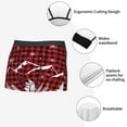 thumbnail image 6 of Bingfone Christmas Tree Buffalo Plaid Men'S Underwear - Casual Stretch Boxer Briefs-Large, 6 of 9