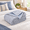 Heather Blue-Queen ( 90" × 90“ ), variant on Summershirt King Size Blanket For Bed Lightweight Soft Thin