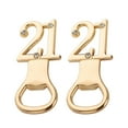 thumbnail image 2 of Ludlz 2Pcs Golden Number 15/21/60 Bottle Opener Shining Rhinestone Zinc Alloy Birthday Party Favors Bottle Opening Tool Party Supplies, 2 of 8