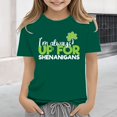 thumbnail image 2 of EnJoCho Toddler Boy Girl Kids St Patric𝗄s Day Shirts Short Sleeve Cotton Tees Luck𝗒 Irish Shamroc𝗄 𝖢lover Holiday Graphic Tops 2-13 Years, 2 of 7