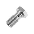 thumbnail image 4 of Unique Bargains 2pcs M10x1.5 Thread Turbo Brake Line Banjo Bolt with Copper Washers Single Banjo Bolt 20mm Length, 4 of 6