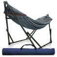 thumbnail image 1 of Tranquillo Hamac Double Universel de 116 Pouces avec Support et Sac Ajustables, Gris, 1 of 12