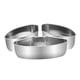 thumbnail image 1 of Juego de Bandejas para Vaporera de Alimentos DYNWAVEMX Paquete de 3 Platos de Acero Inoxidable, 1 of 8