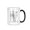 Black, variant on Flute Blueprint Coffee Mug Flute Player Gift