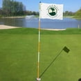 thumbnail image 2 of DianYu Pebble Beach Golf Links Pin Flag Practic Putting Green Golf Flag For Backyard Garden  Miniature Pin Flag with Three Brass Grommets 20x13Inch, 2 of 5
