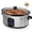 Black, variant on Bluebow 6QT Slow Cooker, 3 Heat Settings with Auto Keep Warm, Stoneware Crock Non-Stick Removable Pot, Stainless Steel