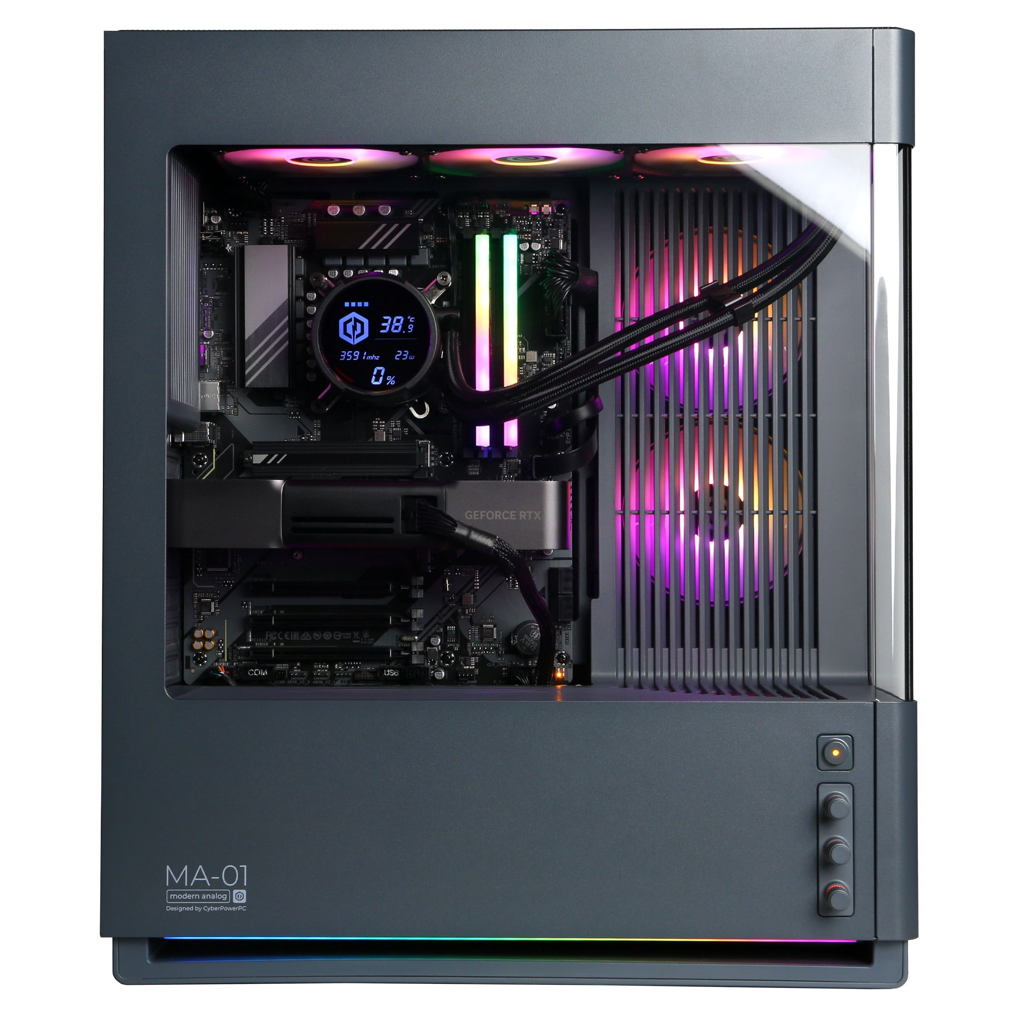 CyberPowerPC Gaming PC, Intel Core i7-14700KF, NVIDIA GeForce RTX 5070 12GB Founders Edition, 32GB DDR5, 1TB SSD, SLC8700WST