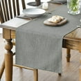 thumbnail image 1 of Mode Light Brown Table Runner, Seasonal Fall Washable Kitchen Dining Table Decoration for Home Party Decor 13x72 Inch, 1 of 15