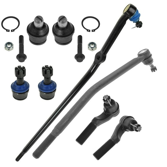 TRQ Front Ball Joints & Tie Rods Fits 2005-2006 Ford E-150 2005 E-150 Club Wagon PSA30119