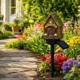 thumbnail image 4 of Solar Garden Fairy House Stake Lights Outdoor Decorative Resin Cottage with Solar Panel for Patio Pathway and Fall Halloween Yard Decor Supplies, 4 of 5