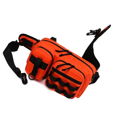 LICEWO Large Capacity Fishing Tackles Bag Multifunctional Crossbody Holdall Waist Pack