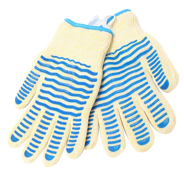 Manopla para parrilla, 2 guantes resistentes al calor, guantes de protección para manos libres, guantes para horno, artesanía superior
