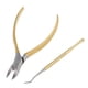 thumbnail image 2 of profesion de Cutícula de material acero Inoxidable Pinza Removedor de Piel Muerta Herramienta de Belleza para Uñas de Manos Dorado, 2 of 9