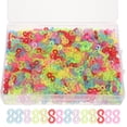 thumbnail image 2 of 1000 piezas de clips de goma para hacer pulseras, ganchos para pulseras, 2 of 8