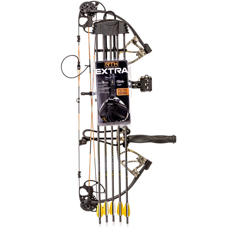 Bear Archery Royale 5-50lbs Left Hand Shadow Compound Bow - RTH Package