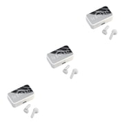 ZheElen Wireless Earbuds HiFi LED Display Mirror Cycling Sports Running White 3Set