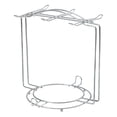 thumbnail image 3 of Advancent Soporte organizador de cocina, soporte anticorrosión para tazas, estante de almacenamiento para encimeras limpias y ordenadas Organizadores de utensilios de cocina Plata 20X18.5 cm, 3 of 6
