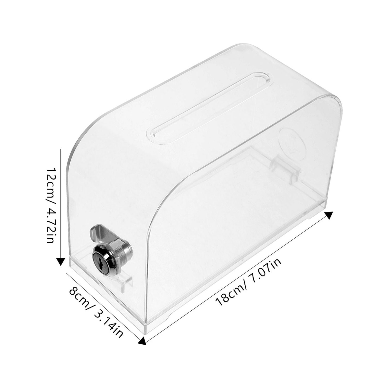 Milisten Slot Business Card Holder Case 18x12x8cm Compact Organizer for Office and