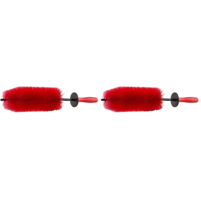 Chemical Guys ACC608 Cepillo Detallador Red Rocket 23 cm Paquete de 2