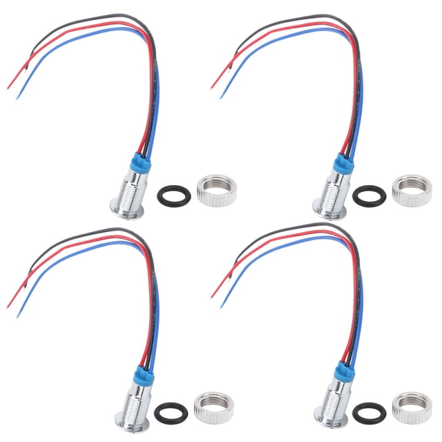 Double Couleur LED, Haute Précision Pratique Pré-Câblés LEDs Ronds pour Composant Électronique pour Usage Professionnel pour Usine pour Usage Général Rouge et Vert, Rouge et Bleu, Rouge et