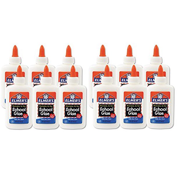 Elmer's Washable School Glue 4 Fl Oz / 118 Ml (Pack of 12)