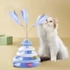 thumbnail image 5 of Juguetes De Plástico Para Mascotas Circuito giratorio interactivo para gatos con bolas, centro de actividades y ejercicio para gatitos, 20x20cm, azul, 1 unidad Rkxzt, 5 of 9