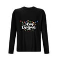 thumbnail image 4 of Handshe Men's Long Sleeve Crew Neck Shirt, Athletic Workout Homewear with Christmas Print, Comfortable Loungewear for Gym Recovery and Holiday Relaxation, 4 of 4