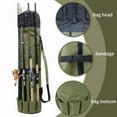 thumbnail image 6 of Fishing Rod Carrier Bag, Holds 5 Poles, 600D Cloth, Large Capacity, Adjustable Strap, for Travel Tackle Storage & Durable, 6 of 9