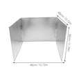 thumbnail image 2 of ELAYARD Stove Backsplash Kitchen Protective Plate Silver Stainless Steel Oil Splash Shield 1Pcs, 2 of 8