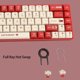 thumbnail image 4 of Teclado 65%, 68 Teclas Teclado Mecánnico para Juegos Con Cable 65% Mini Teclado Mecánnico Intercambible en Caliente Retroiluminaciódón Dinámica Rojo Teclado Mecánnico, 4 of 7