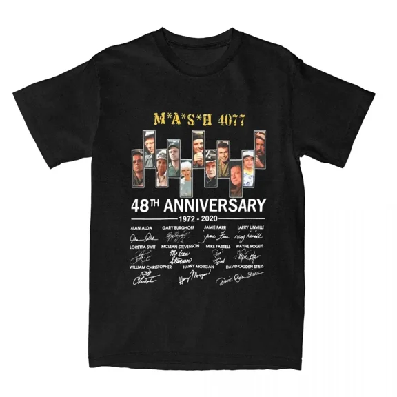 MASH 4077 48Th Anniversary Men Women T Shirt Stuff Humorous Tees T-Shirts Pure C