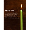 thumbnail image 4 of CANDWAX 10 inch Taper Candles Set of 12 - Dripless Taper Candles and Unscented Candlesticks - Perfect as Dinner Candles and Household Candles - Olive Candles, 4 of 7