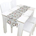 thumbnail image 5 of Coolnut 13"x70" Table Runner, Penguins White Trees Washable Table Cloth Runner for Holiday Home Wedding Table Top Decoration, 5 of 5