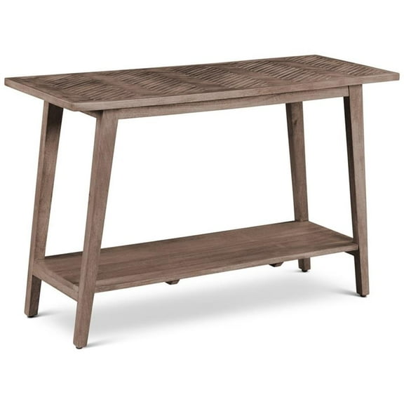 Bowery Hill Contemporary Natural Mango Wood Rectangle Sofa Table