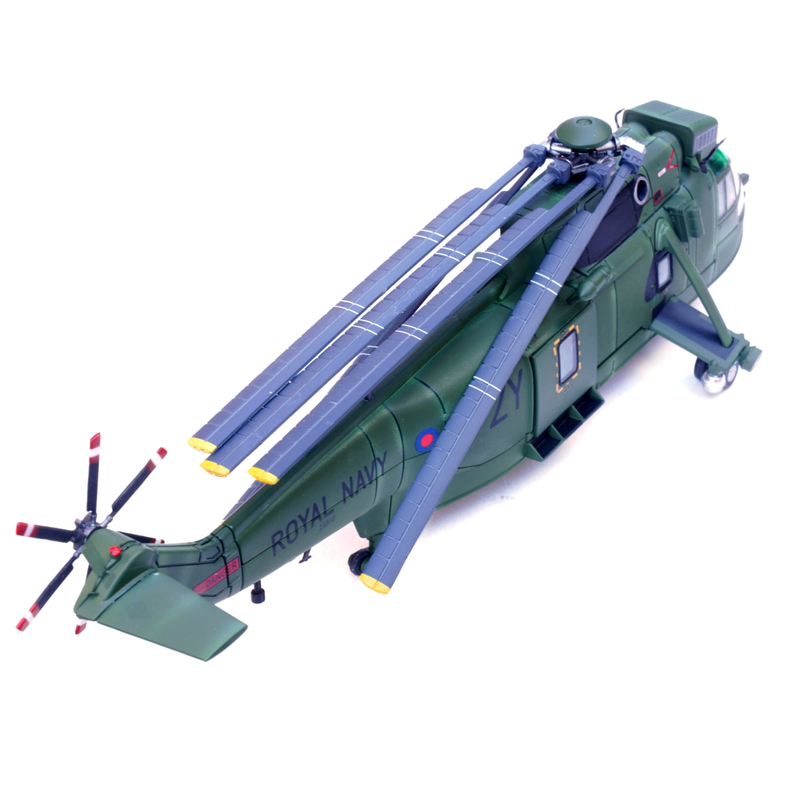 Royal Navy Sea King HC.4 Helicopter Model Airplane 1:72 Scale, Diecast, Great Gift for Plane Collectors
