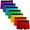 02:Rainbow Color, variant on ASUDESIRE Men's Underwear Boxer Briefs Modal Cotton Trunks Super Soft Underwear 7 Pack for a Week Gradient-XL