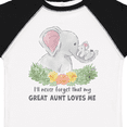 thumbnail image 4 of Inktastic I'll Never Forget That My Great Aunt Loves Me Cute Elephants Boys or Girls Toddler T-Shirt, 4 of 5
