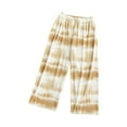 thumbnail image 2 of Cowsor Teen Girls Wide Leg Pants High Waisted Tie Dye Print Summer Flowy Palazzo Pants, 2 of 3